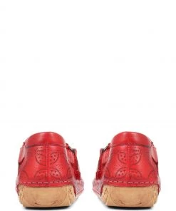 Pavers Red Leather Flat Sandals -Pavers Sales Shop unnamed file 1498 scaled