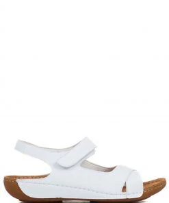 Pavers White Ladies Touch-Fasten Sandals