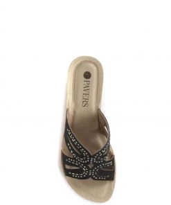 Pavers Ladies Black Embellished Wedge Heel Sandals -Pavers Sales Shop unnamed file 1559 scaled