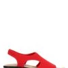 Pavers Red Ladies Stretch Sandals