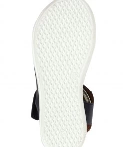 Pavers Blue Ladies Leather Touch Fasten Cut Out Sandals -Pavers Sales Shop unnamed file 1609 scaled