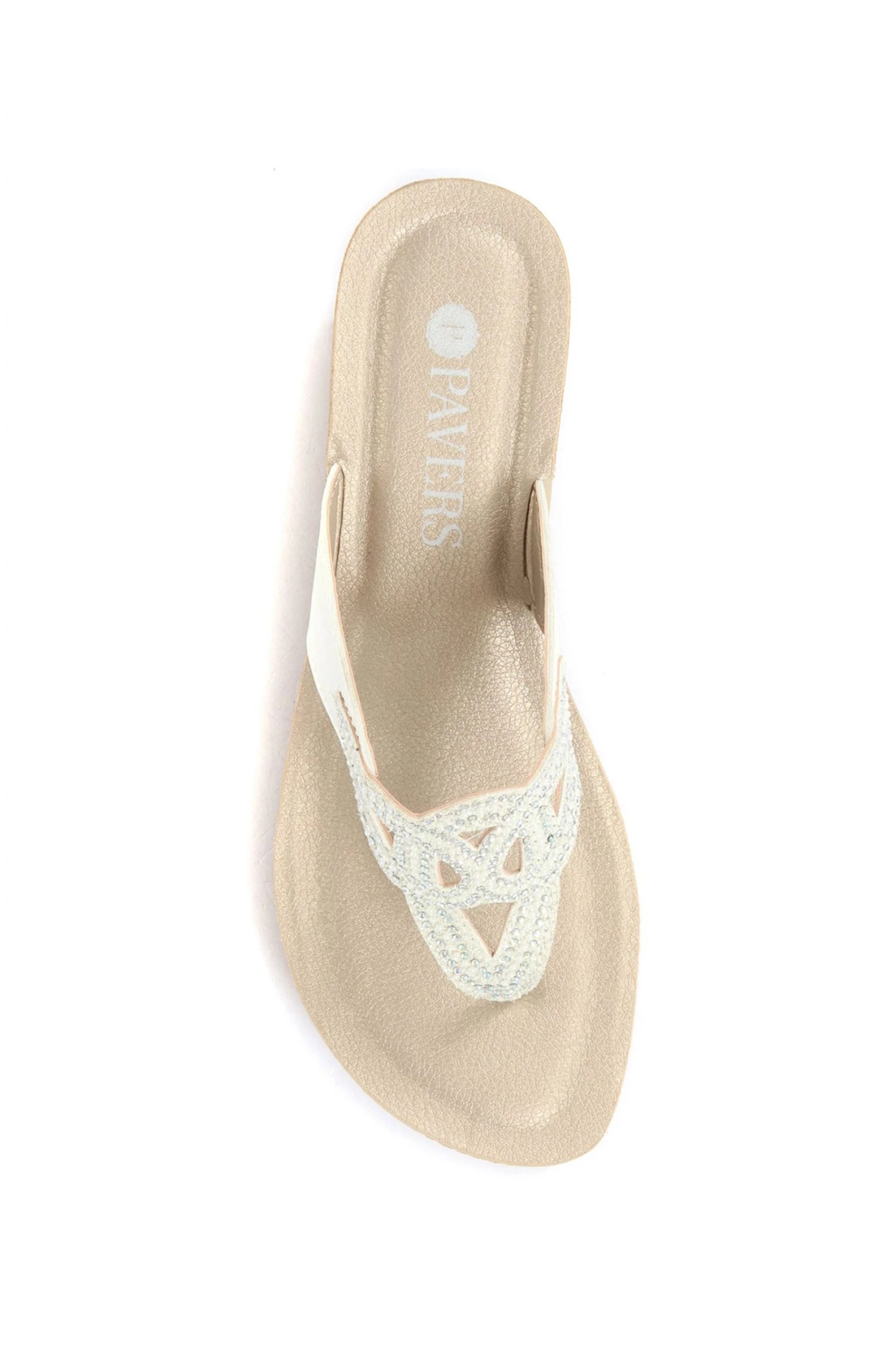 Pavers Ladies Toe Post Wedge Sandals 4 Pavers Ladies Toe Post Wedge Sandals - Image 4