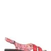Pavers Red Wide Fit Leather Slingback Sandals