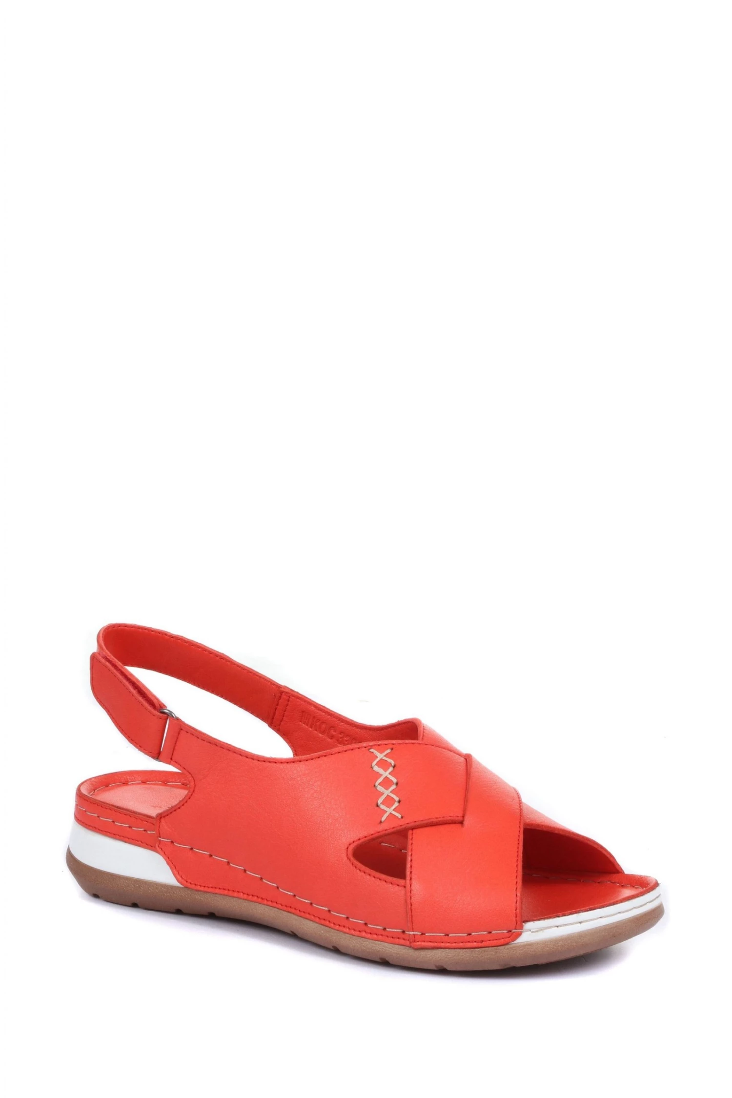 Pavers Red Leather Slingback Sandals 2 Pavers Red Leather Slingback Sandals - Image 2
