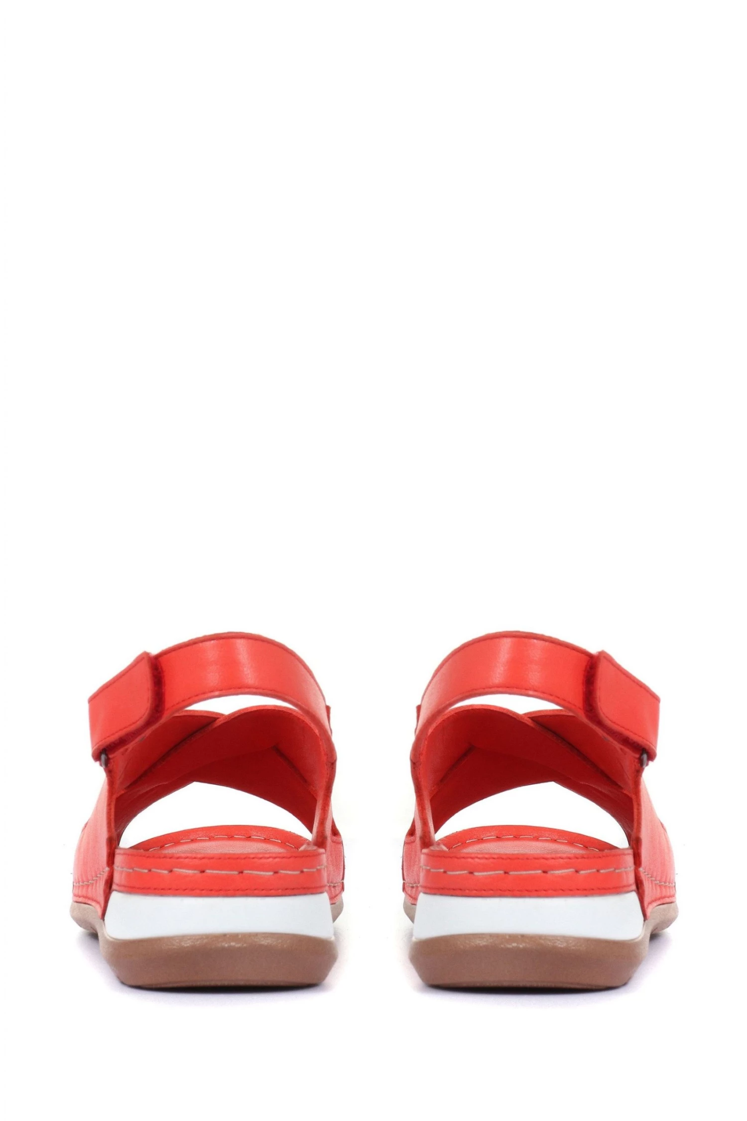 Pavers Red Leather Slingback Sandals 3 Pavers Red Leather Slingback Sandals - Image 3