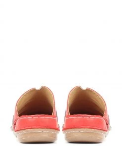 Pavers Red Leather Slip-On Clogs -Pavers Sales Shop unnamed file 1667 scaled