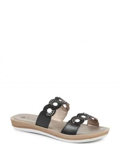 Pavers Ladies Black Embellished Mule Sandals -Pavers Sales Shop unnamed file 1679 scaled