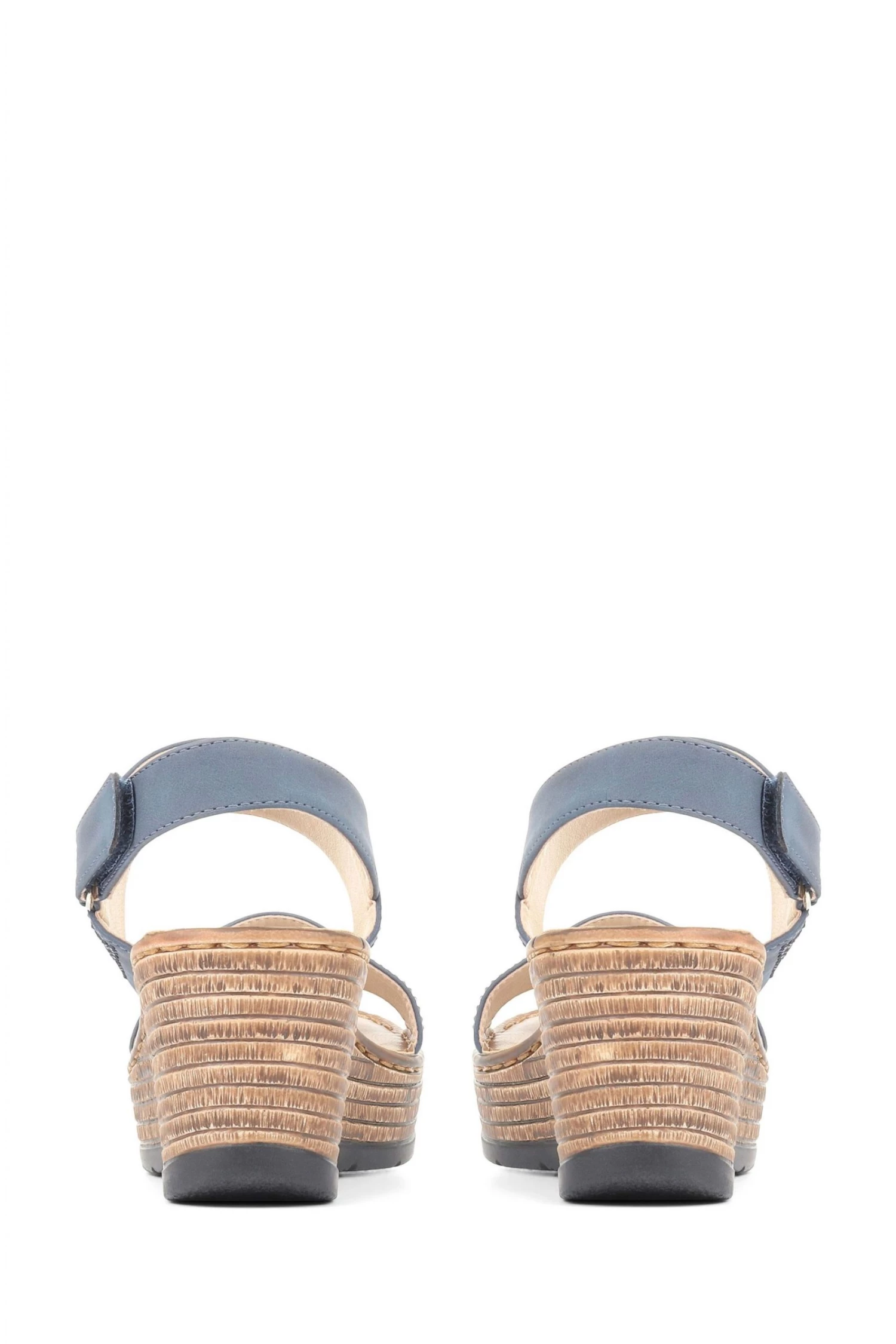 Pavers Blue Lightweight Wedge Sandals 2 Pavers Blue Lightweight Wedge Sandals - Image 2