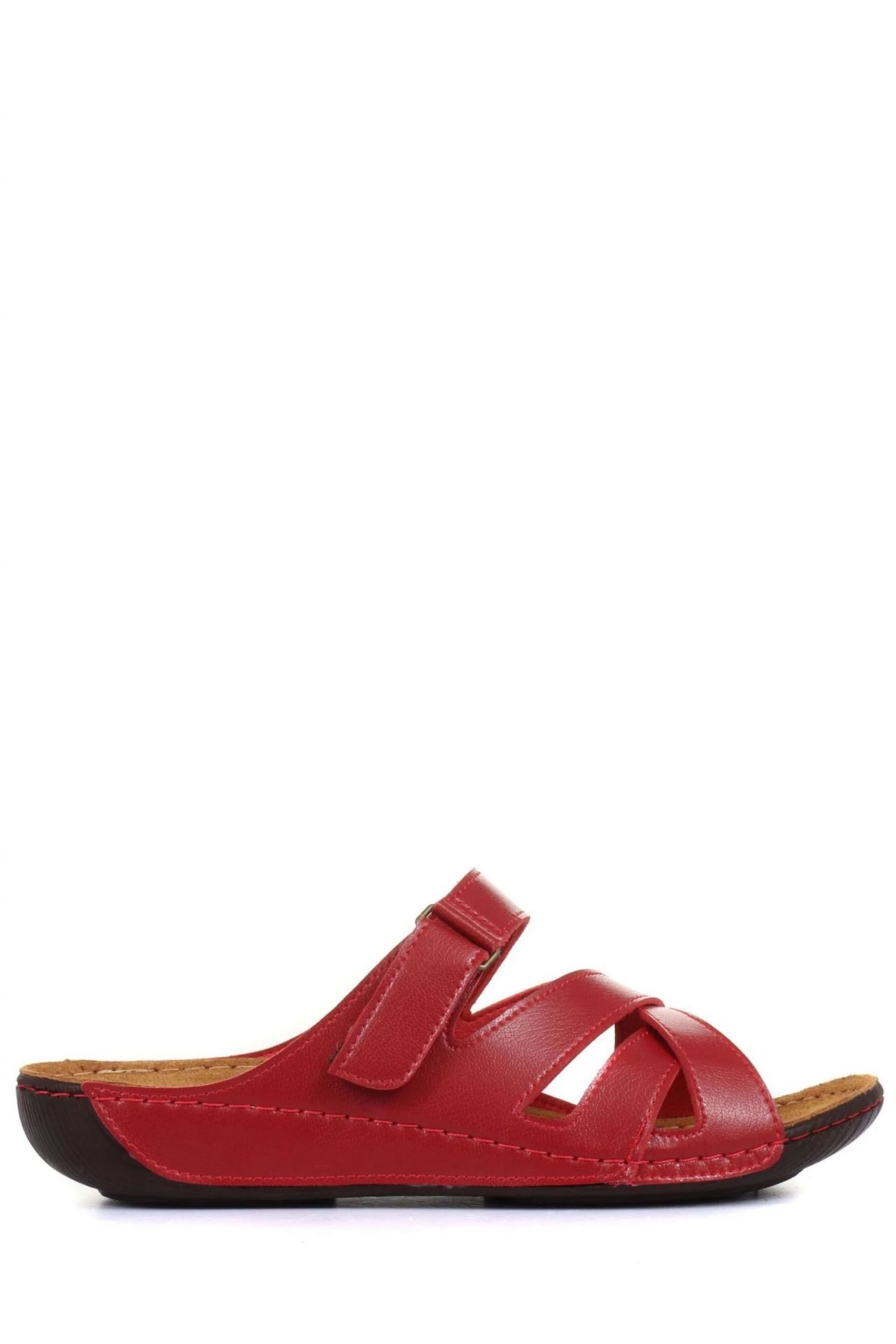 Pavers Red Ladies Touch-Fasten Mules 1 Pavers Red Ladies Touch-Fasten Mules