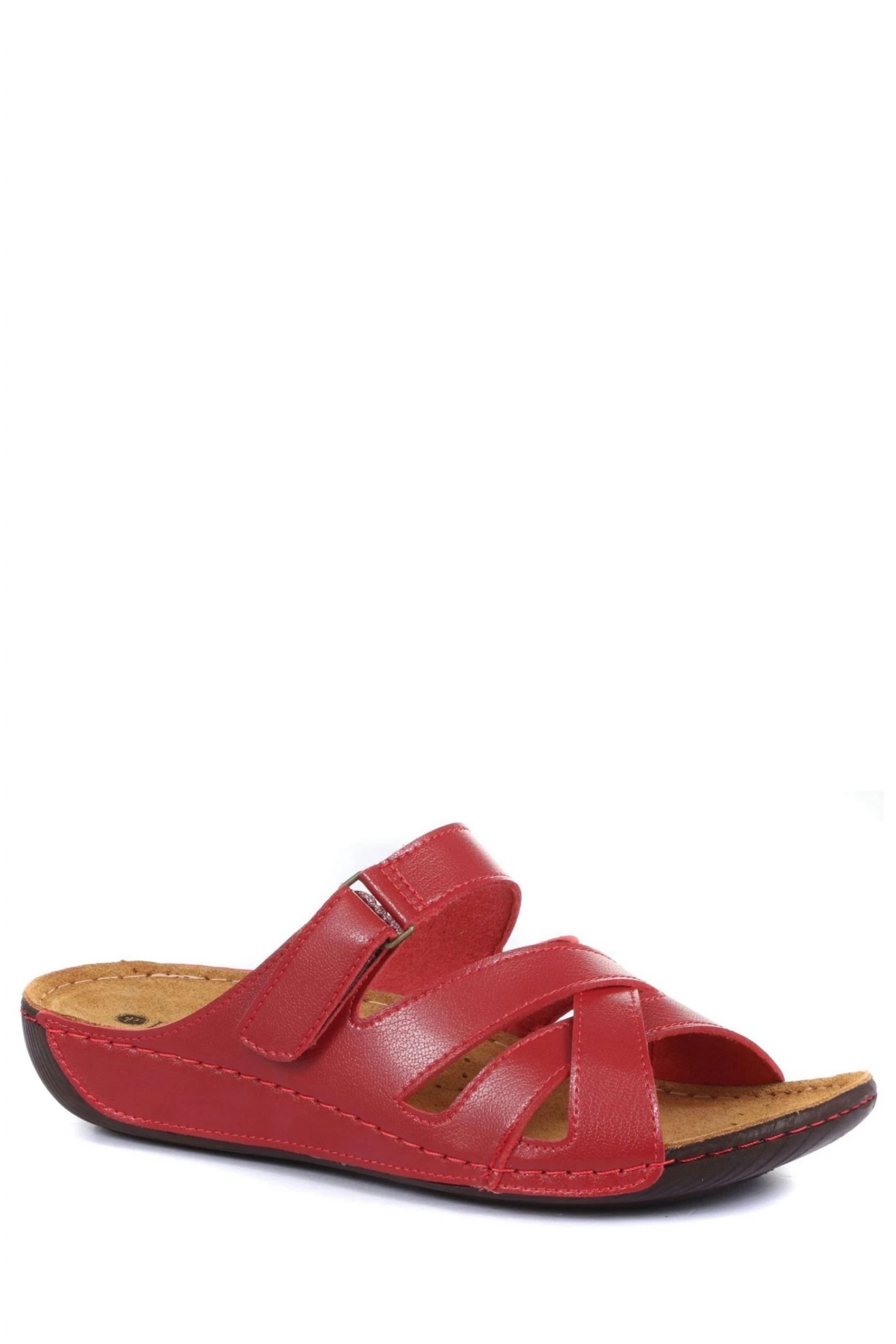 Pavers Red Ladies Touch-Fasten Mules 2 Pavers Red Ladies Touch-Fasten Mules - Image 2