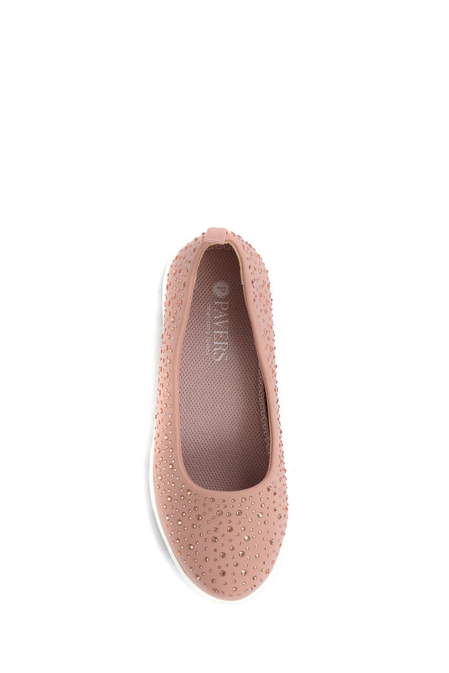 Pavers Pink Rose Ladies Wide Fit Lightweight Trainer Pumps 4 Pavers Pink Rose Ladies Wide Fit Lightweight Trainer Pumps - Image 4