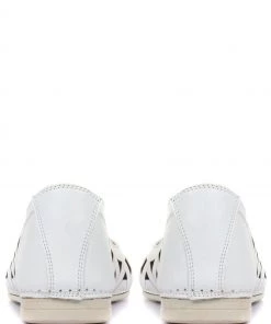 Pavers Ladies White Cut Out Leather Ballerina Pumps 8 Pavers Ladies White Cut Out Leather Ballerina Pumps -Pavers Sales Shop unnamed file 1797 scaled