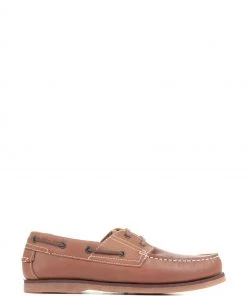 Pavers Brown Leather Boat Shoes
