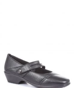 Pavers Ladies Black Wide Fit Leather Mary Jane Shoes With Split Strap -Pavers Sales Shop unnamed file 1839 scaled