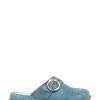 Pavers Blue Denim Ladies Lightweight Leather Clogs
