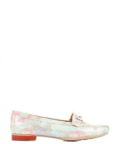 Pavers Red Soft Leather Smart Moccasins