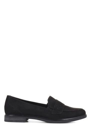 Pavers Ladies Black Embellished Penny Loafers 6 Pavers Ladies Black Embellished Penny Loafers - Image 6