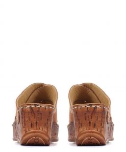 Pavers Ladies Tan Leather Brown Wedge Clogs -Pavers Sales Shop unnamed file 1928 scaled