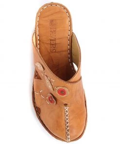 Pavers Ladies Tan Leather Brown Wedge Clogs -Pavers Sales Shop unnamed file 1929 scaled