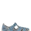 Pavers Ladies Blue Wide Fit Leather Walking Shoes