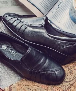 Pavers Black Ladies Wide Fit Leather Slip-On Shoes -Pavers Sales Shop unnamed file 1962 scaled