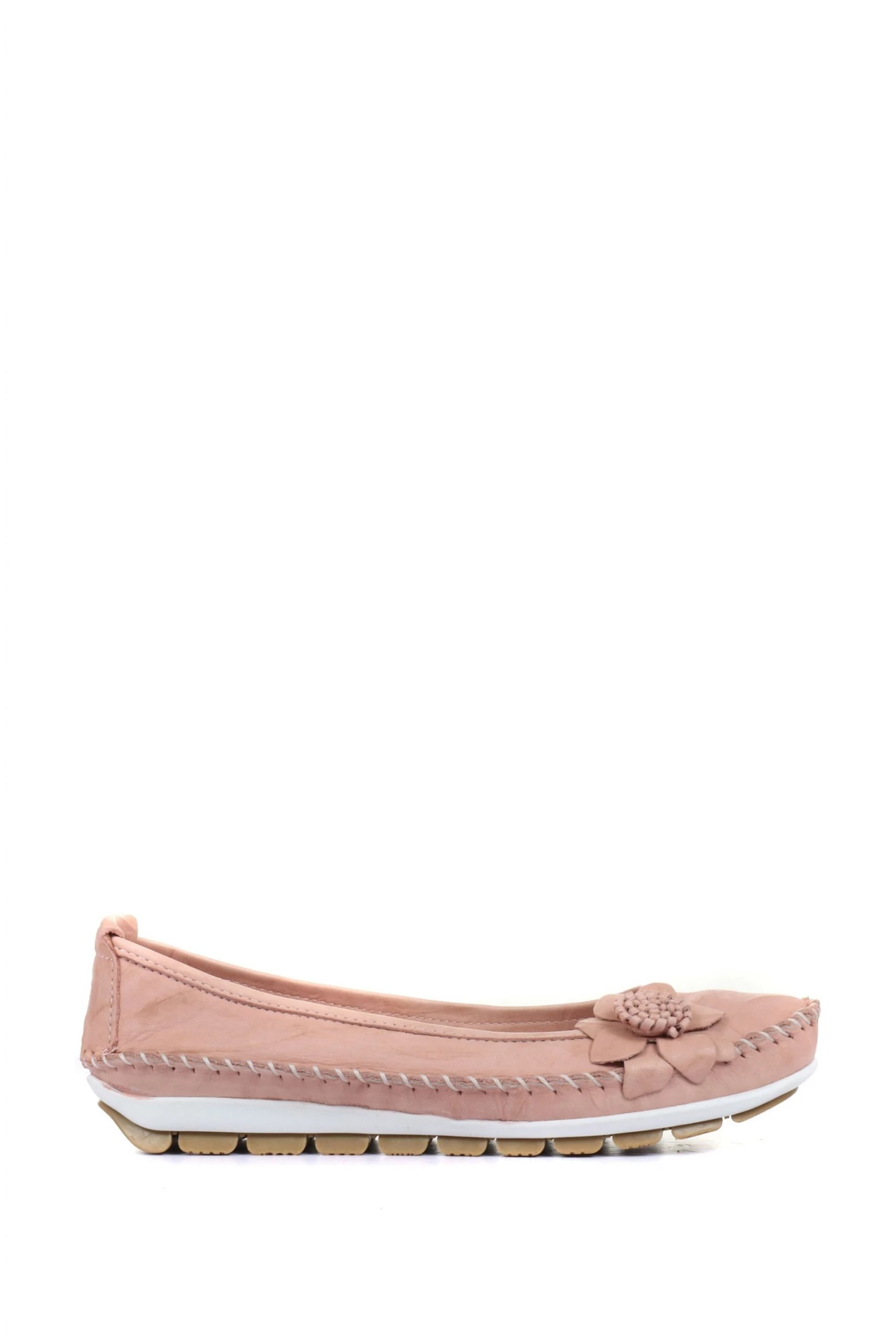 Pavers Pink Rose Ladies Wide Fit Casual Leather Flat Pumps 1 Pavers Pink Rose Ladies Wide Fit Casual Leather Flat Pumps