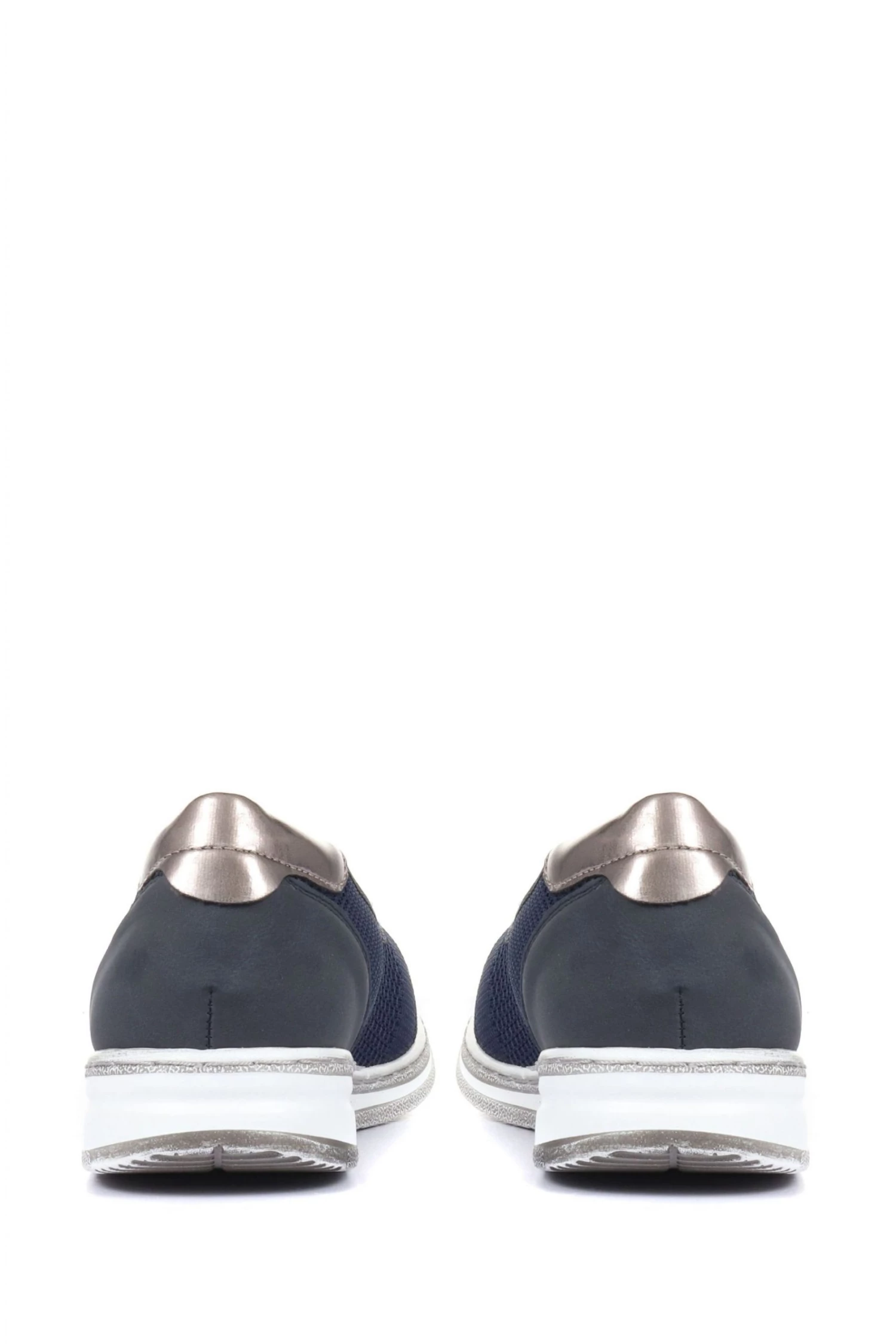 Pavers Ladies Blue Round Toe Pumps 3 Pavers Ladies Blue Round Toe Pumps - Image 3