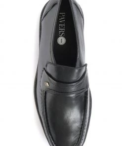 Pavers Black Men's Wider Fit Leather Loafers -Pavers Sales Shop unnamed file 1993 scaled