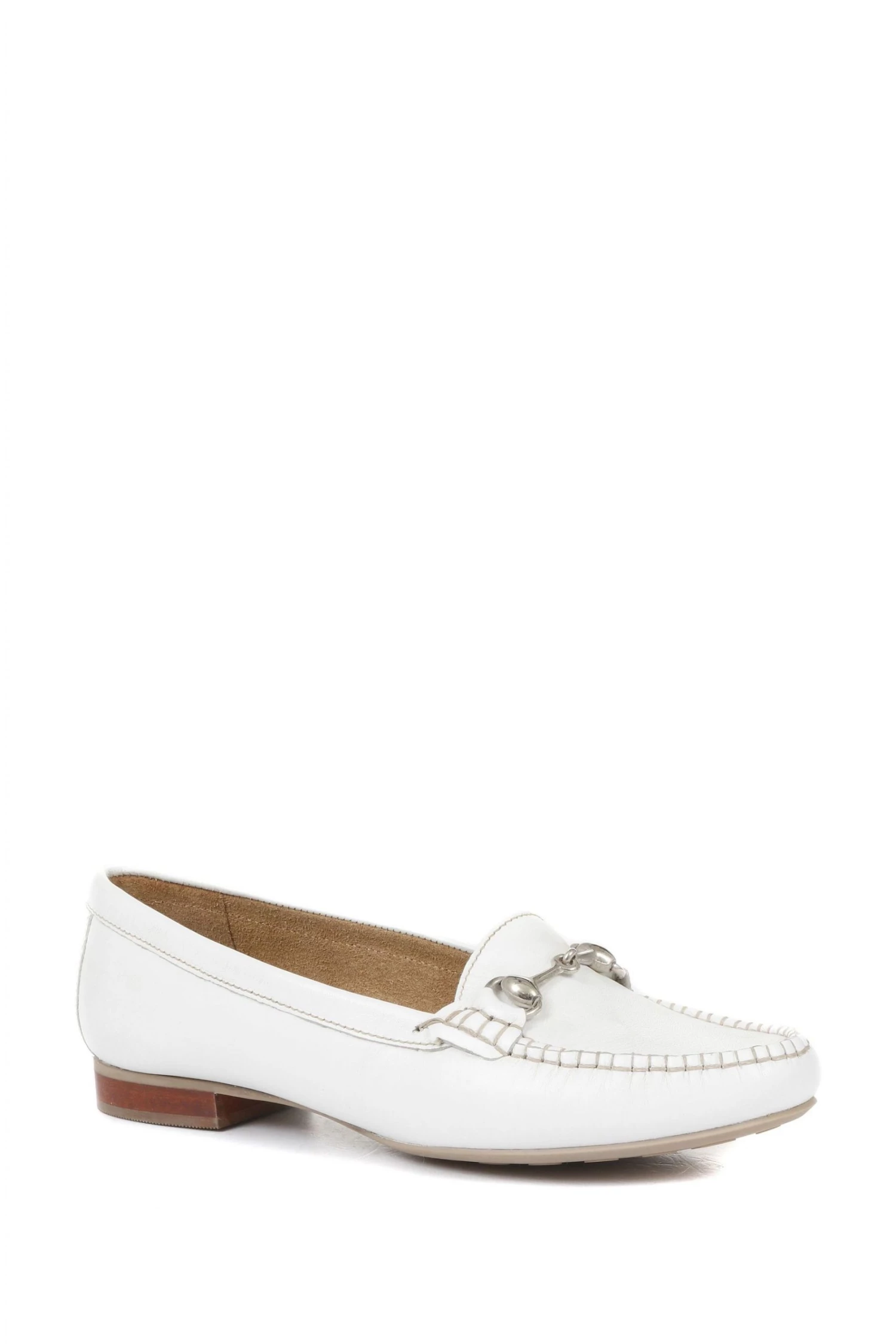 Pavers White Soft Leather Smart Moccasins 3 Pavers White Soft Leather Smart Moccasins - Image 3