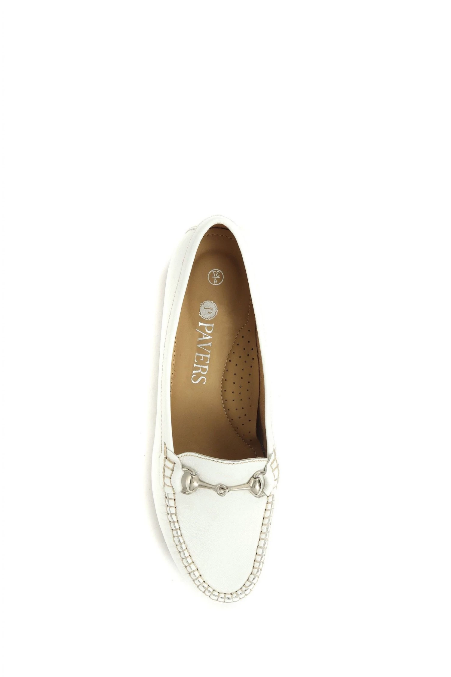Pavers White Soft Leather Smart Moccasins 4 Pavers White Soft Leather Smart Moccasins - Image 4