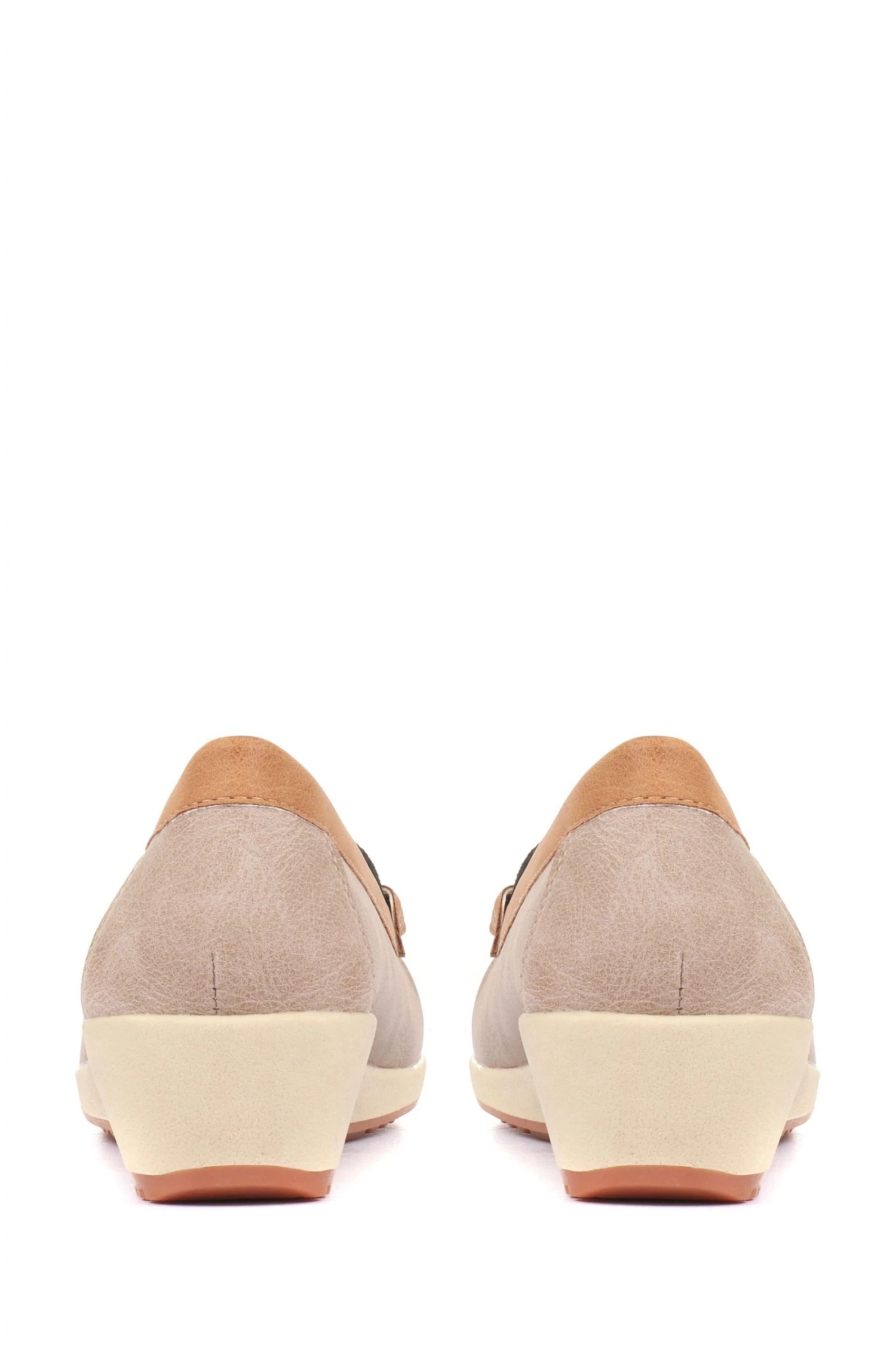 Pavers Ladies Natural Moccasin Loafers 2 Pavers Ladies Natural Moccasin Loafers - Image 2