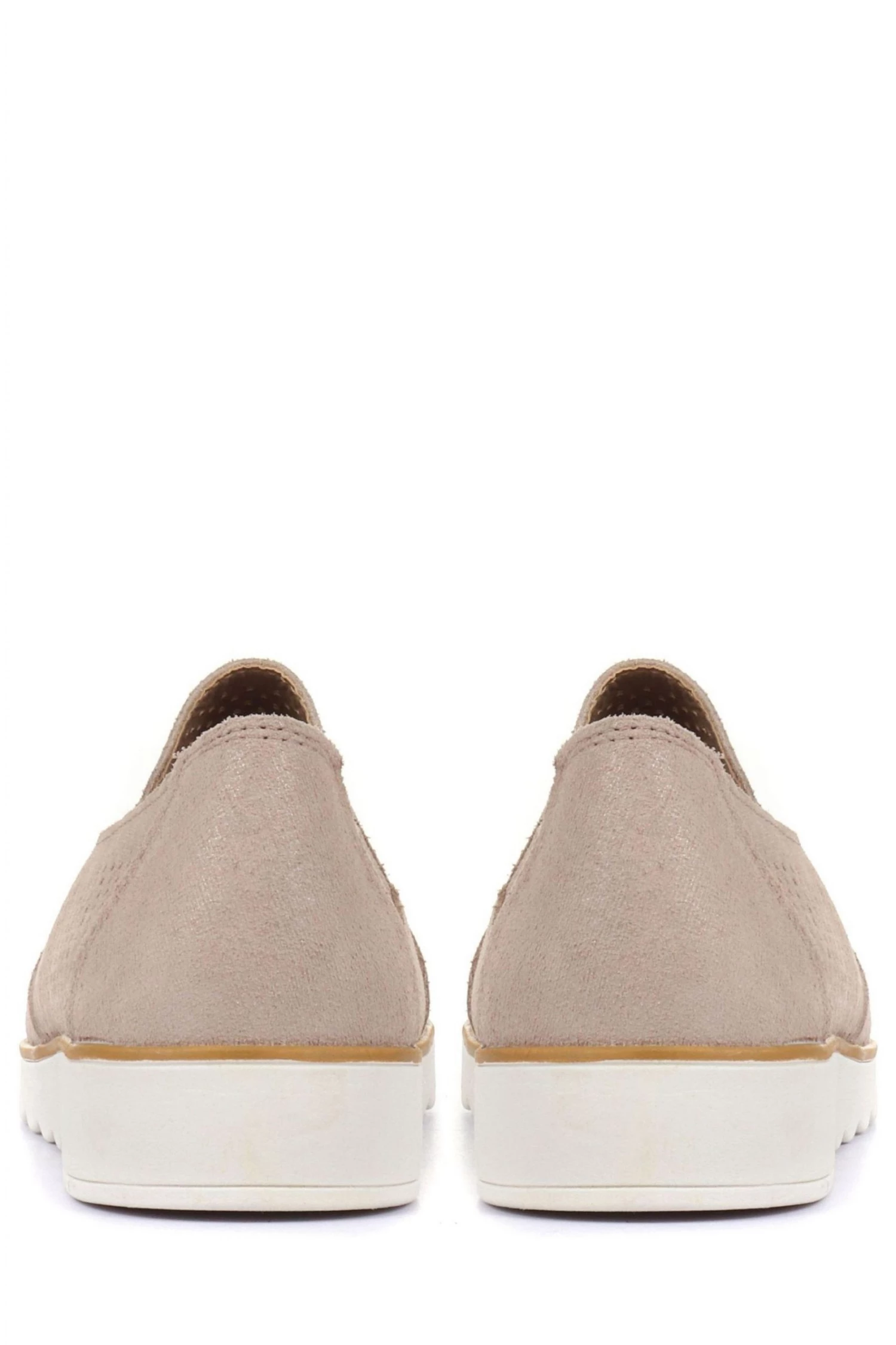 Pavers Natural Beige Ladies Wide Fit Lightweight Casual Slip-On Shoes 3 Pavers Natural Beige Ladies Wide Fit Lightweight Casual Slip-On Shoes - Image 3