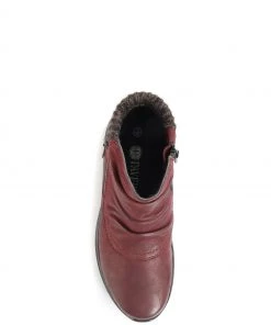 Pavers Red Wide Fit Leather Ankle Boots -Pavers Sales Shop unnamed file 208 scaled