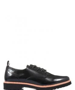 Pavers Ladies Black Lace-Up Derby Shoes -Pavers Sales Shop unnamed file 2080