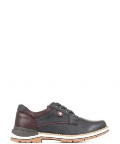 Pavers Black Wide Fit Derby Shoes