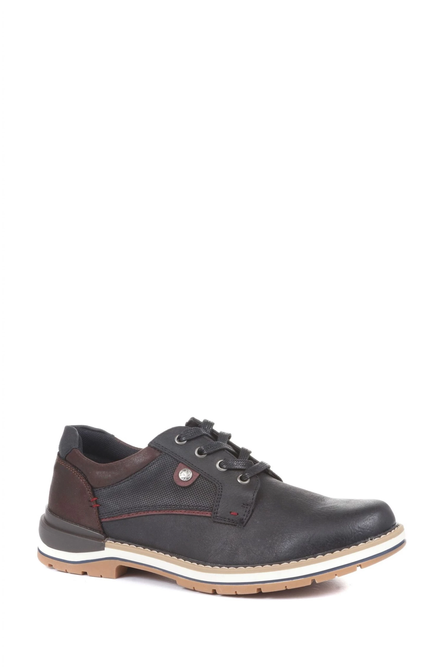 Pavers Black Wide Fit Derby Shoes 3 Pavers Black Wide Fit Derby Shoes - Image 3