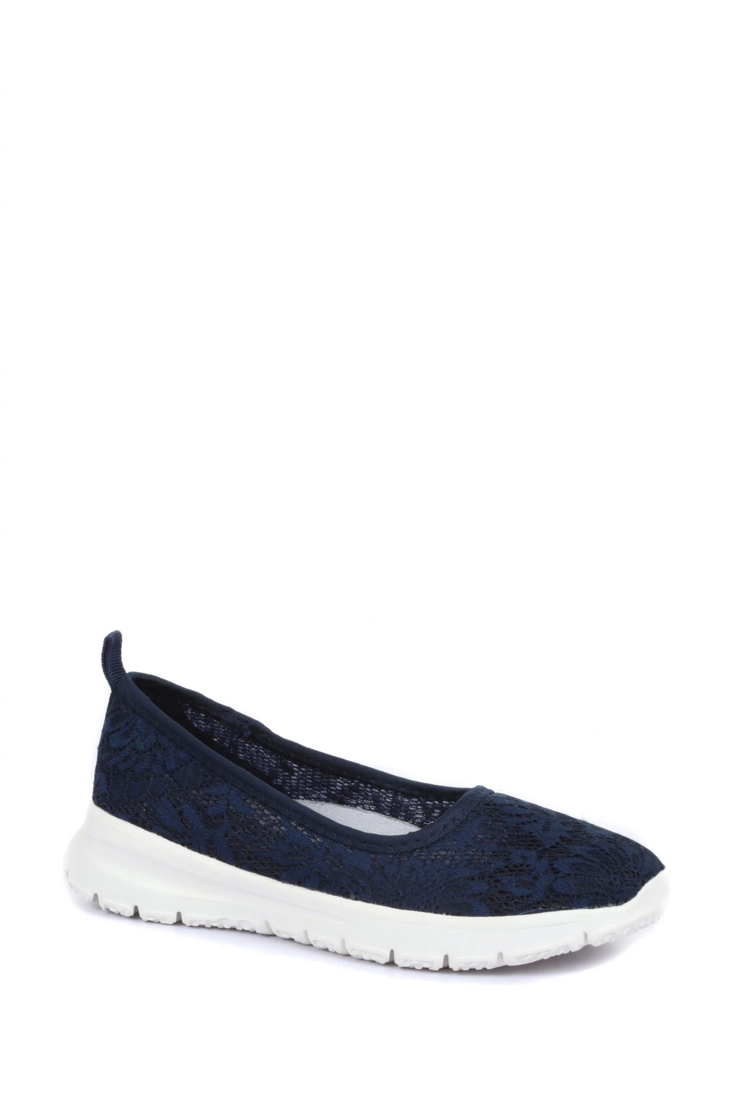 Pavers Womens Navy Blue Slip-On Pumps 2 Pavers Womens Navy Blue Slip-On Pumps - Image 2
