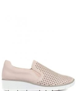 Pavers Pink Ladies Casual Slip-On Shoes With Cut Outs -Pavers Sales Shop unnamed file 2116