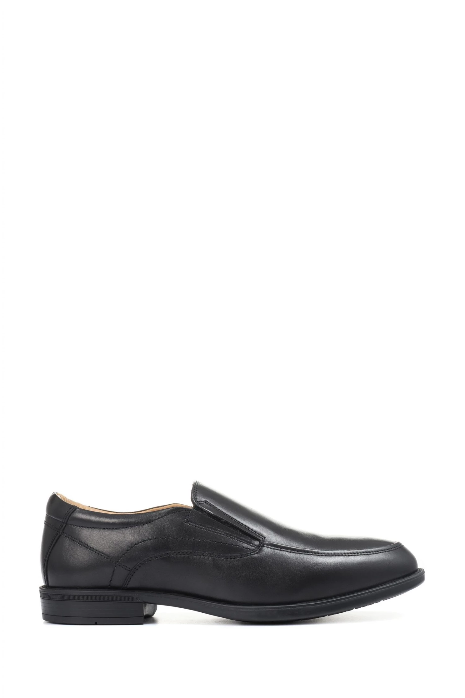 Pavers Black Ultra Wide Slip-On Leather Shoes 1 Pavers Black Ultra Wide Slip-On Leather Shoes