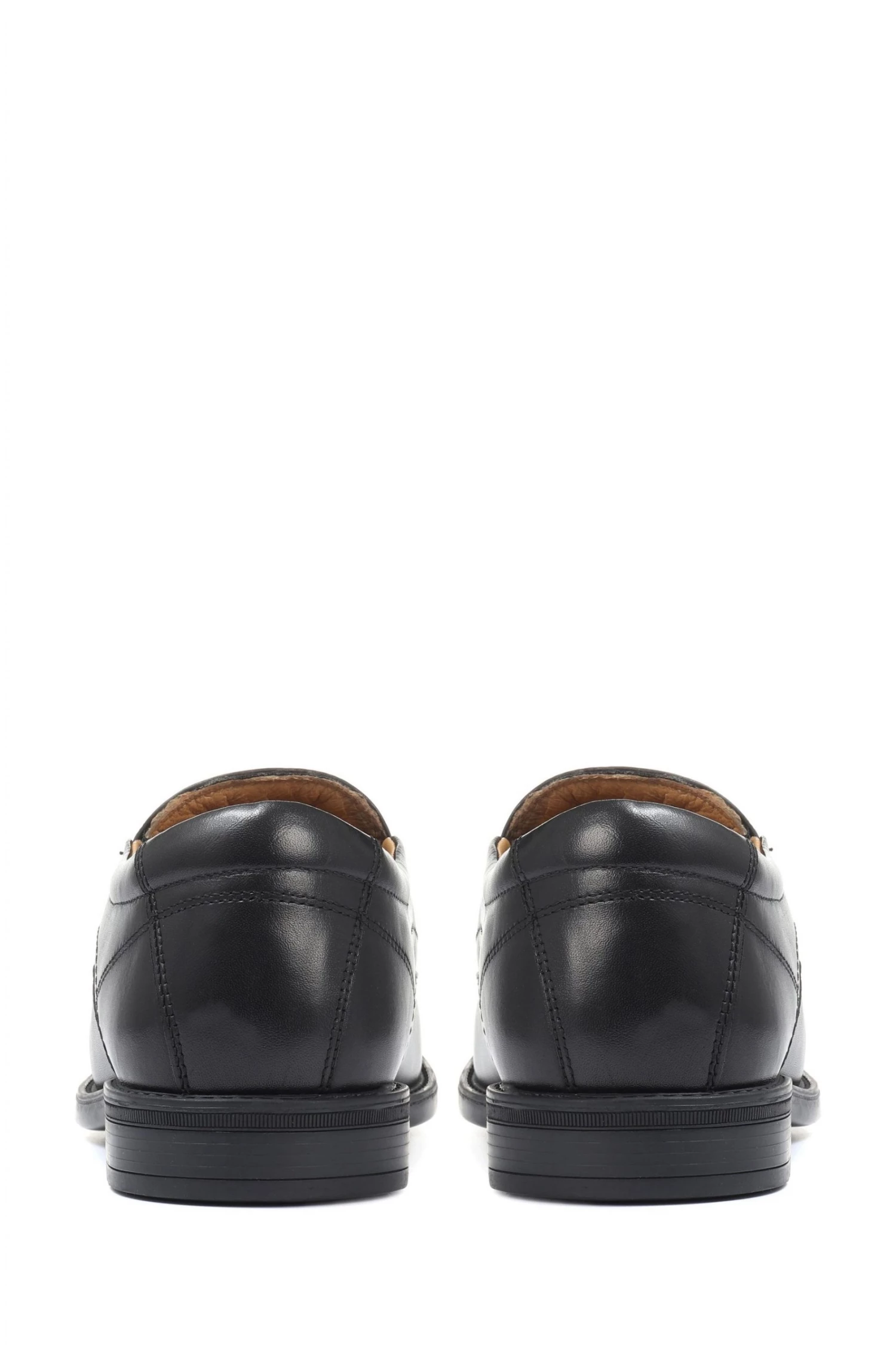 Pavers Black Ultra Wide Slip-On Leather Shoes 5 Pavers Black Ultra Wide Slip-On Leather Shoes - Image 5