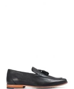 Pavers Black Leather Men's Tassel Loafers -Pavers Sales Shop unnamed file 2175