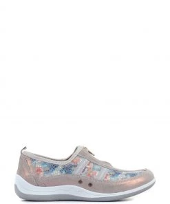 Pavers Grey Multi Ladies Casual Leather Shoes