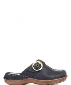 Pavers Ladies Blue Lightweight Leather Clogs -Pavers Sales Shop unnamed file 2204