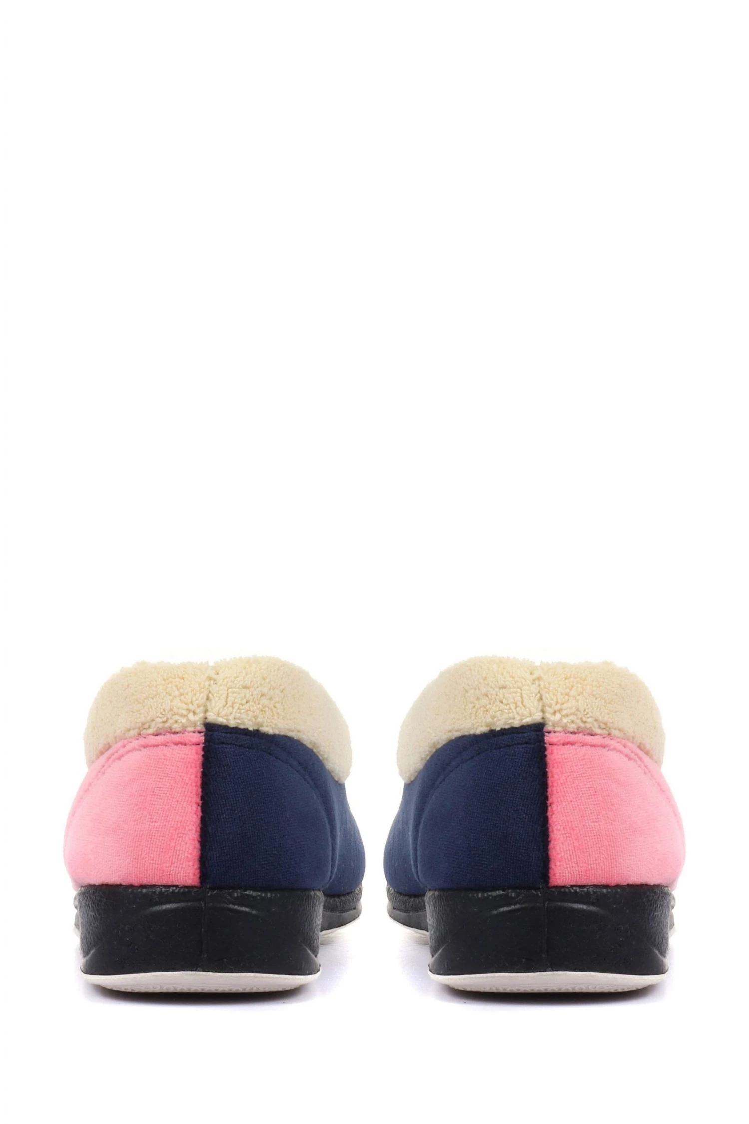 Pavers Pink Multi Ladies Wide Fit Full Slippers 4 Pavers Pink Multi Ladies Wide Fit Full Slippers - Image 4