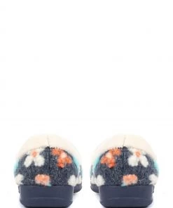 Pavers Blue Ladies Full Slippers With Flower Embellishment -Pavers Sales Shop unnamed file 2262 scaled