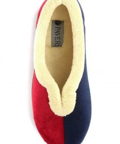 Pavers Navy Red Ladies Wide Fit Full Slippers -Pavers Sales Shop unnamed file 2269 scaled