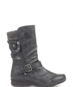 Pavers Grey Ladies Calf Boots