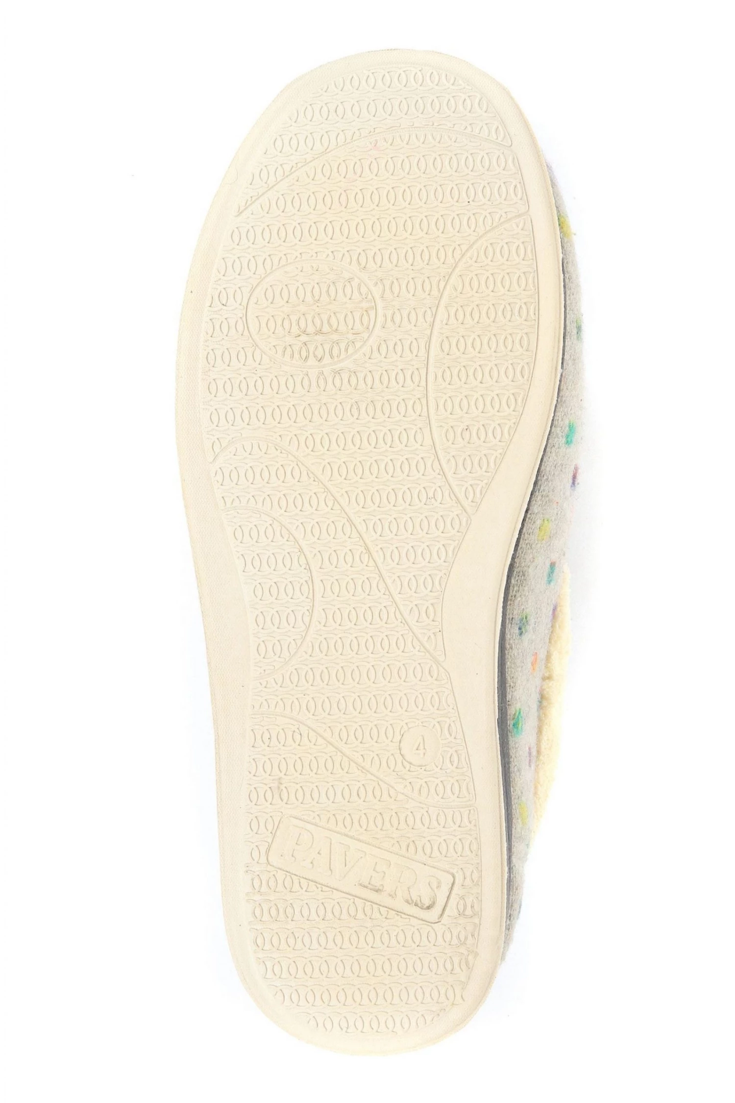 Pavers Ladies Grey Wide Fit Polka Dot Slippers 5 Pavers Ladies Grey Wide Fit Polka Dot Slippers - Image 5