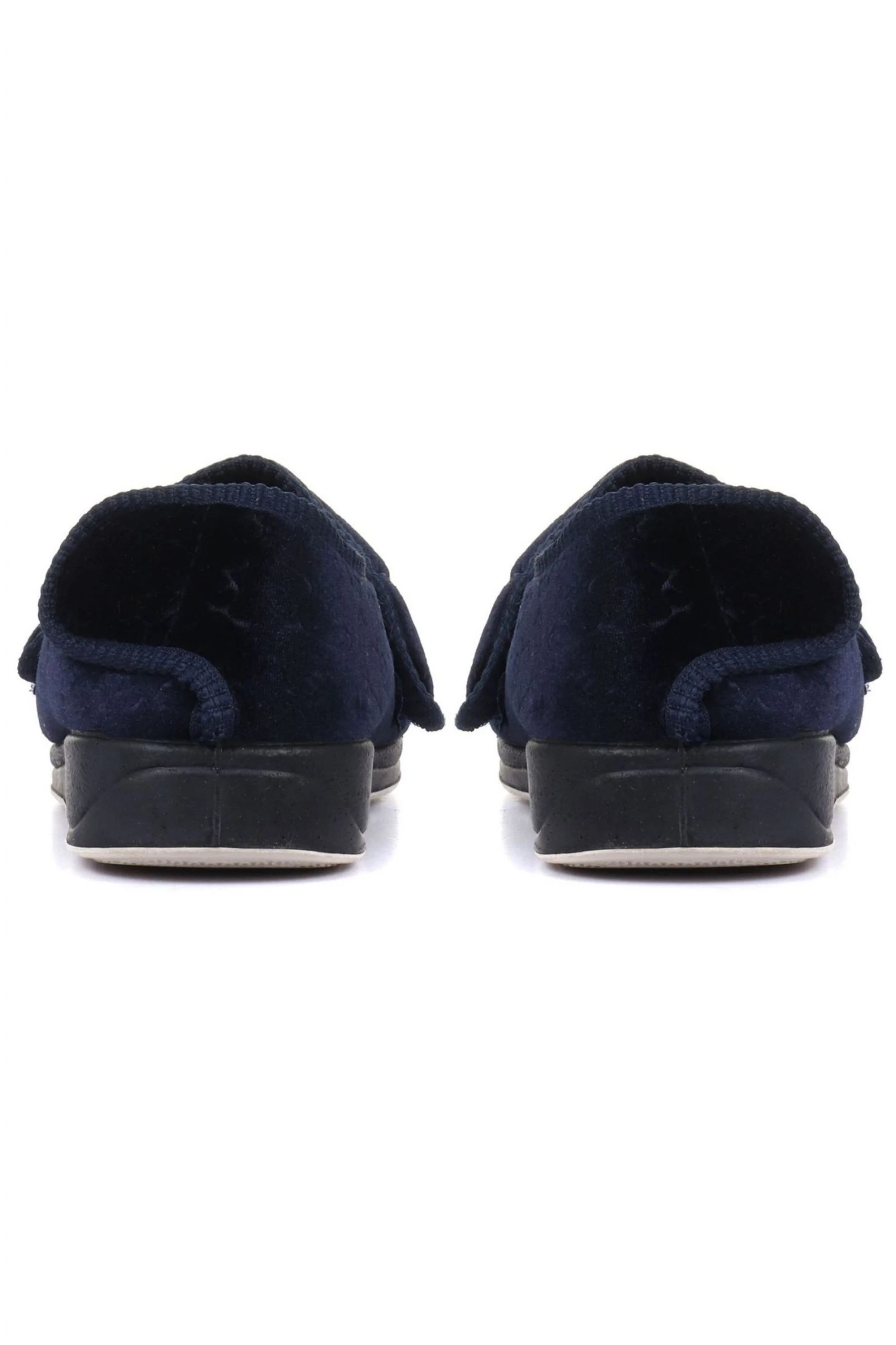 Pavers Blue Ladies Touch Fastening Full Slippers 3 Pavers Blue Ladies Touch Fastening Full Slippers - Image 3
