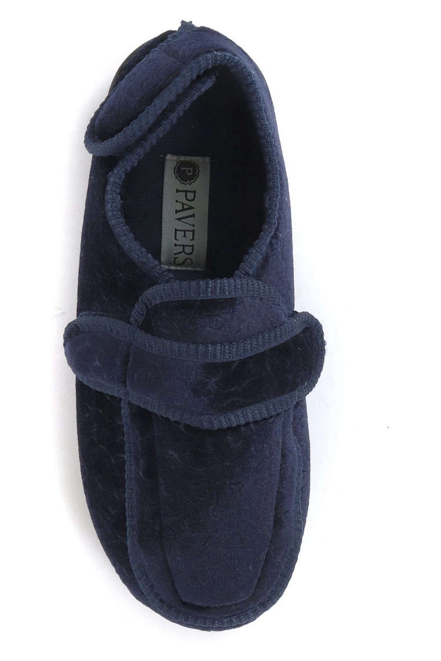 Pavers Blue Ladies Touch Fastening Full Slippers 4 Pavers Blue Ladies Touch Fastening Full Slippers - Image 4